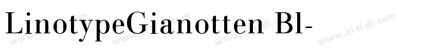 LinotypeGianotten Bl字体转换